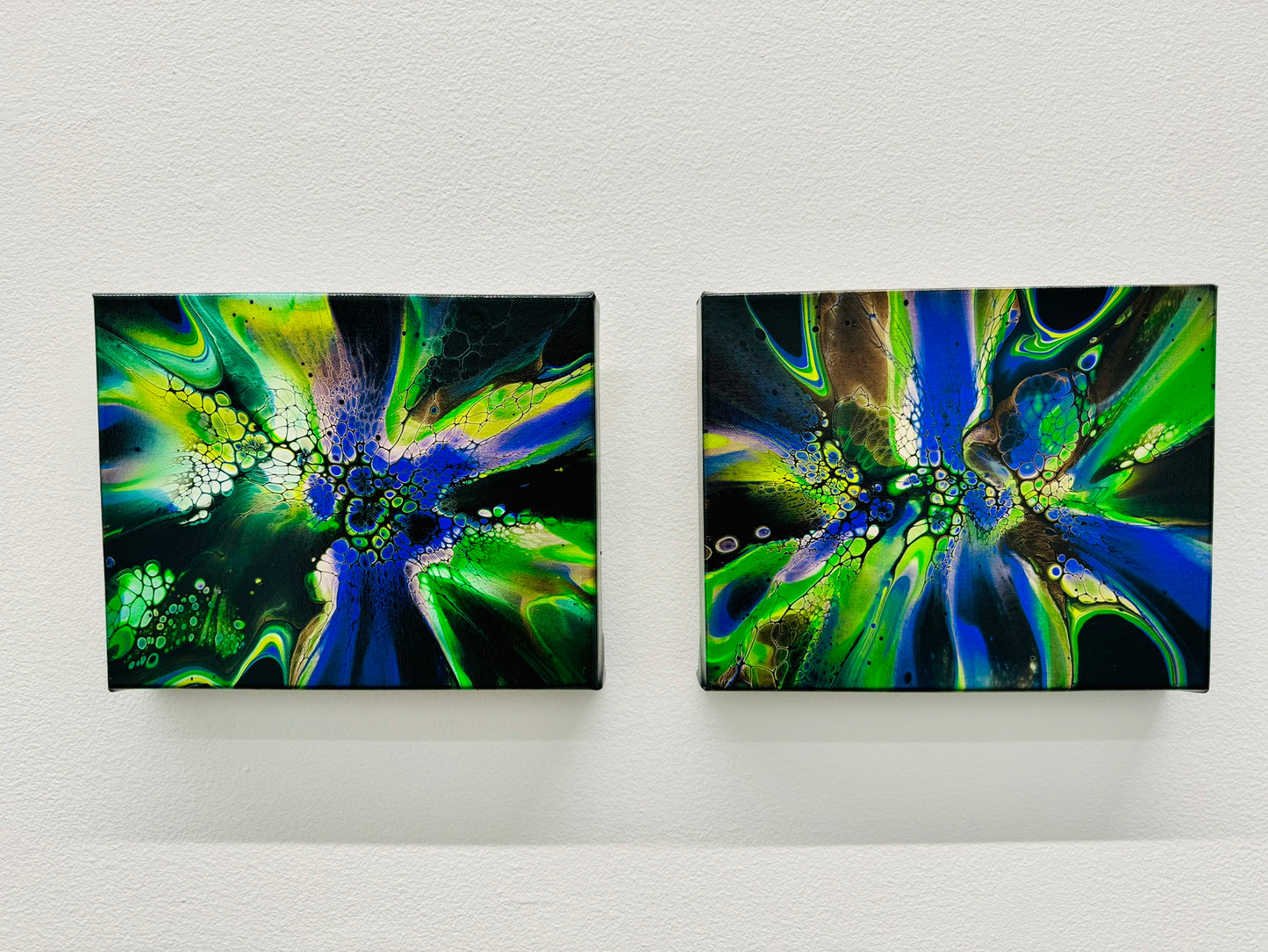 "Blue Aura-" 8x10 inch Diptych Set