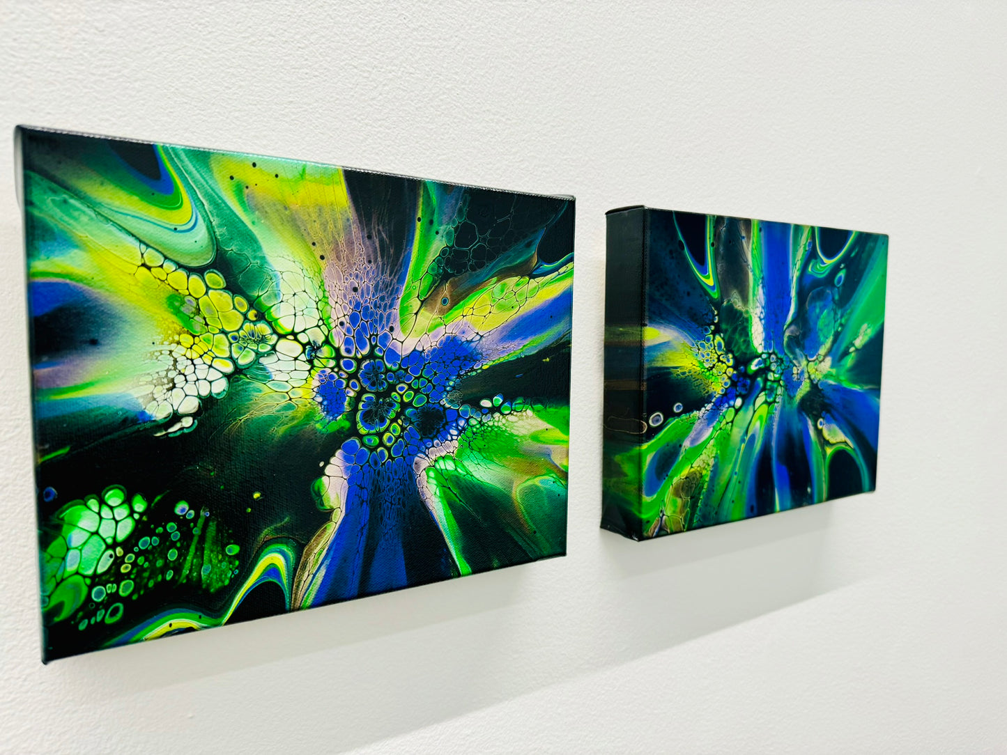 Blue Aura - 8x10 inch Diptych Set