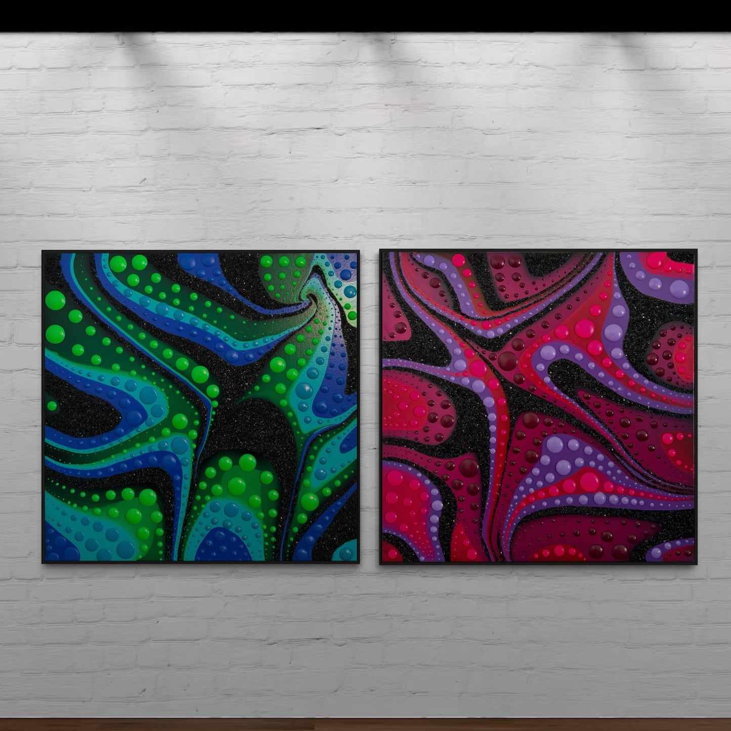 Electra - 18x18 inch Diptych Set