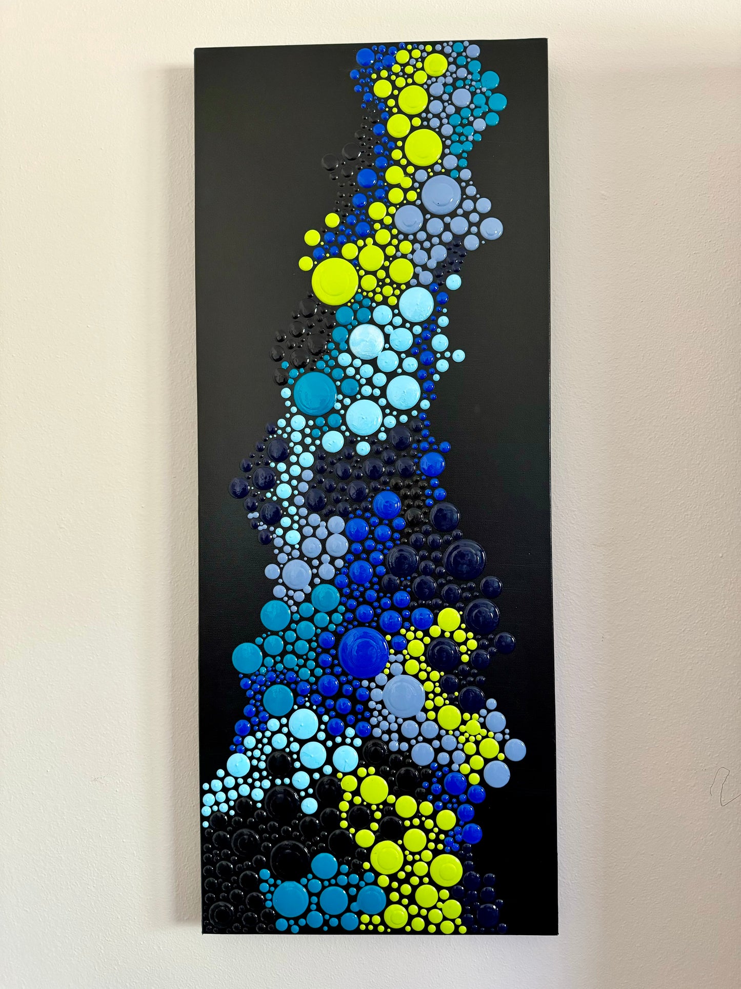 Bubbly Ocean - Abstract Dot Art