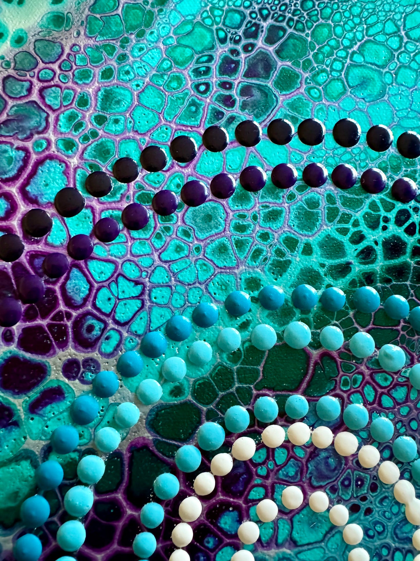 Elegant Acrylic Pour - Dot Art Fusion Diptych