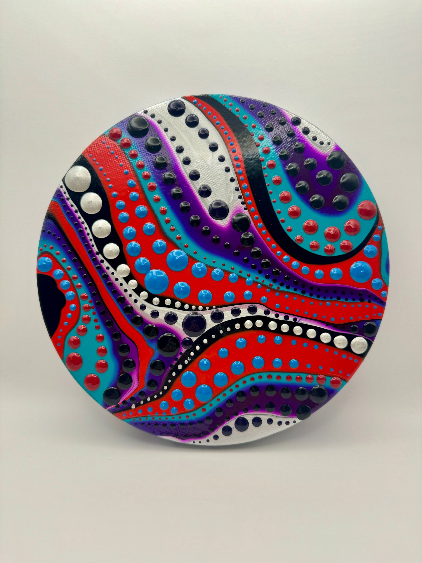 Wild at Heart 8 inch Round Painting