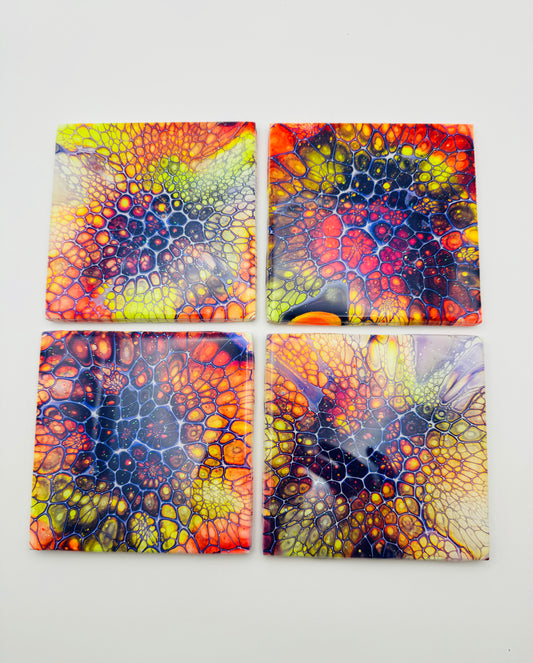 Fruit Loops 4 - Piece Coaster Set