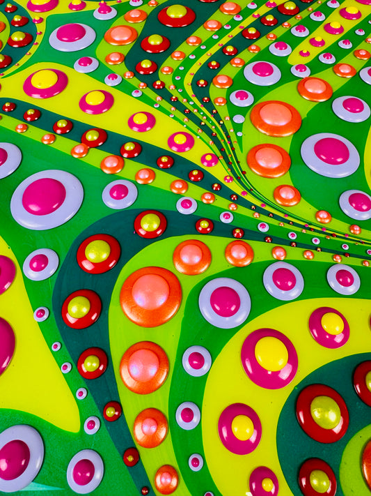 Acrylic Pour - Dot Art Fusion - Dot Art Lesson