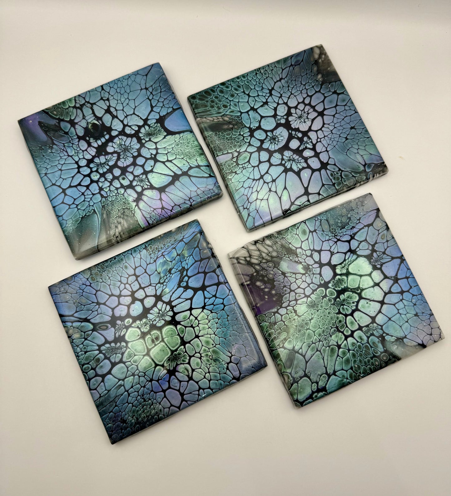 Midnight 4 - Piece Coaster Set