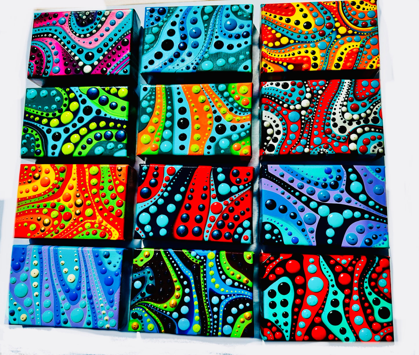 Wild Imagination - 12 piece 4x6 inch Mini Paintings