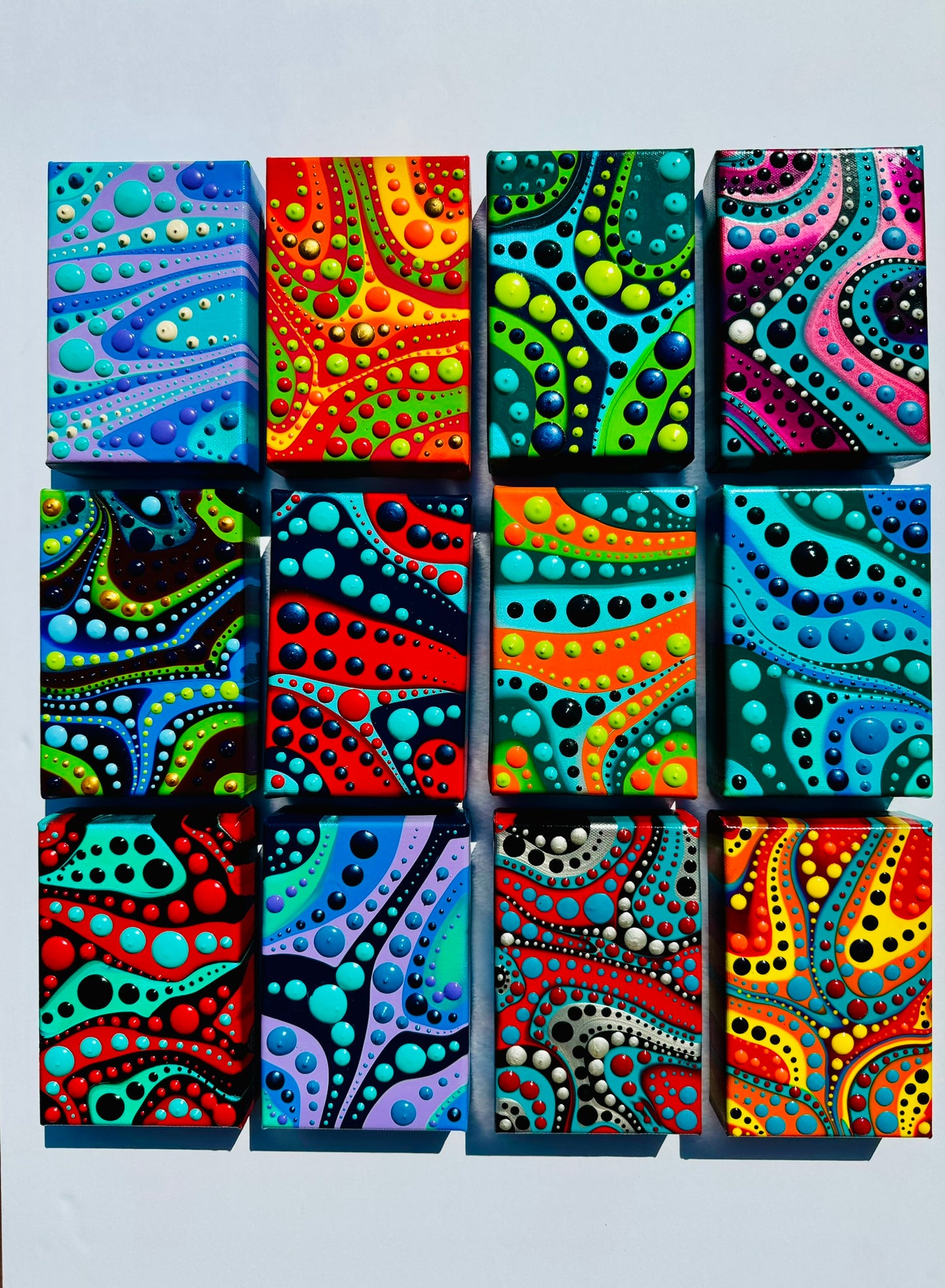 Wild Imagination - 12 piece 4x6 inch Mini Paintings