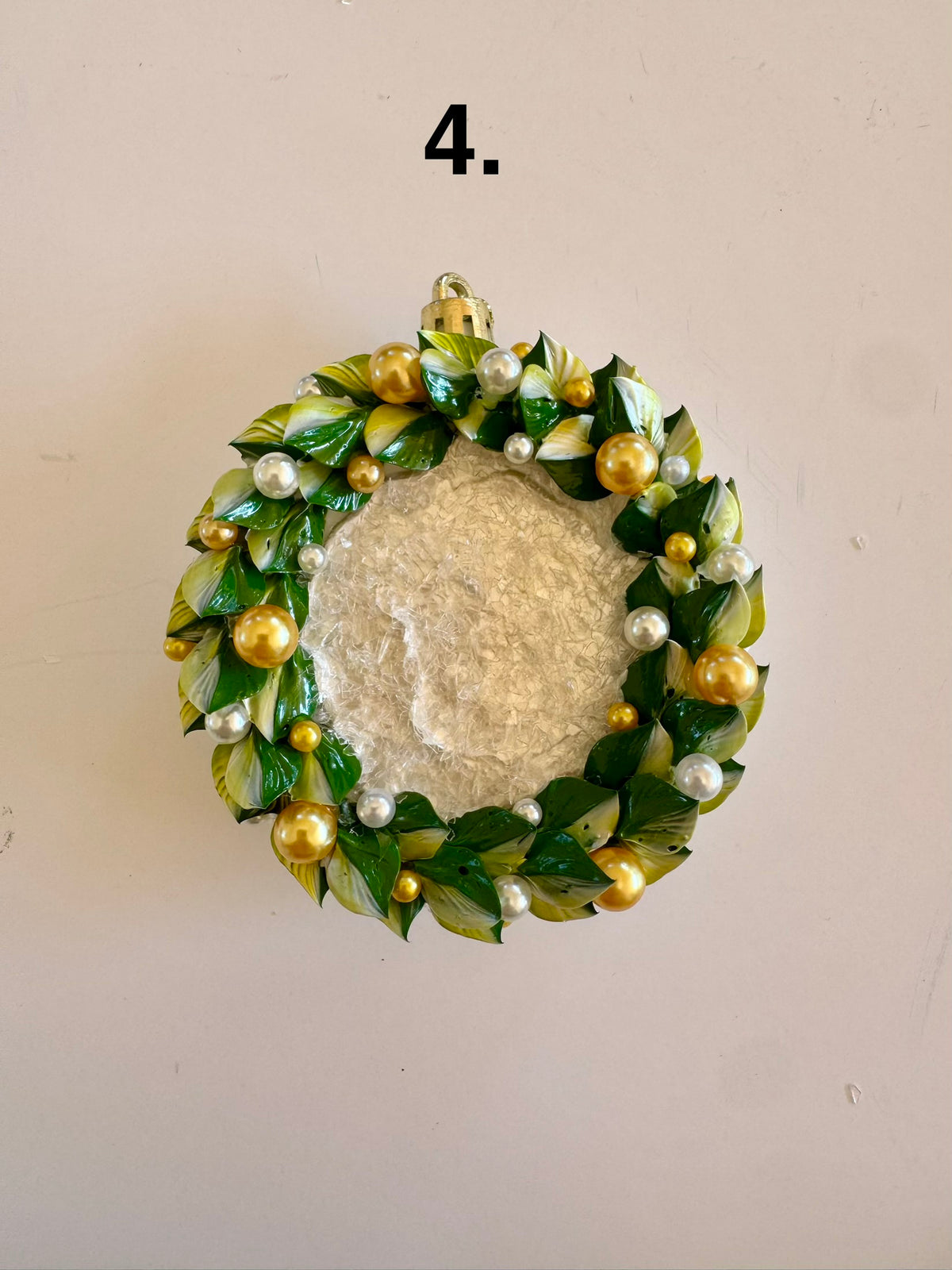 Hand Sculpted Christmas Wreath Ornaments