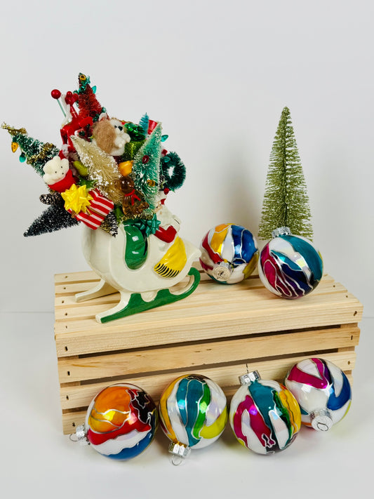 Rainbow Mirage Ornaments